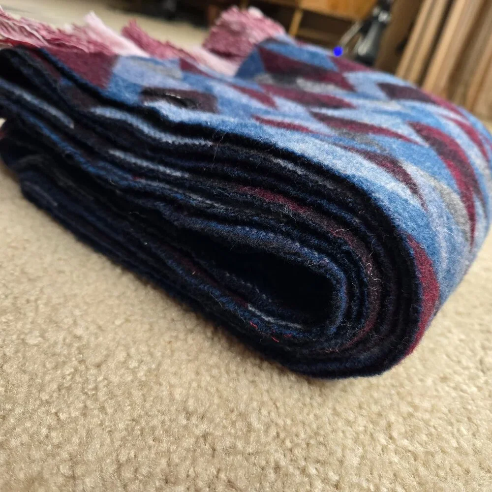 J. Crew Wool Scarf Geometric Thick